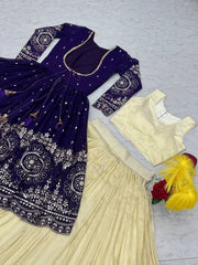 Festive Special Indo Western Simar Cosmoss Lehenga Choli With Shrug