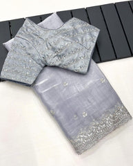 Pure Soft Zimmy Choo Sequence Work Saree