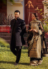 Elegant Georgette Chine-stitch Work Pakistani Suit