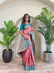 Trending Pure Tissue Silk With Zari Weaving Saree