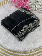 Jimmy Choo With Beautiful Khatli Cut Dana Handwork & Diamond Work Saree