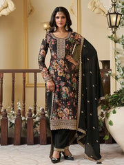 Beautiful Pure Chinon Silk Digital Printed Salwar Suit
