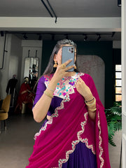 Beautiful Naysha Silk Sequence & Thread Embroidery Work Lehenga Choli