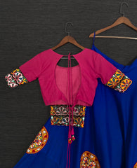 Navratri Special Cotton Embroidery Work Lehenga choli