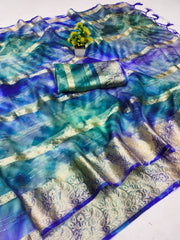 Beautiful Pure Organza Silk Saree
