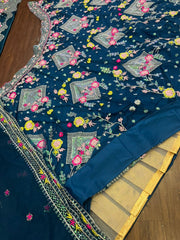 Beautiful Butterfly Net Sequence &  Embroidery Work Lehenga Choli