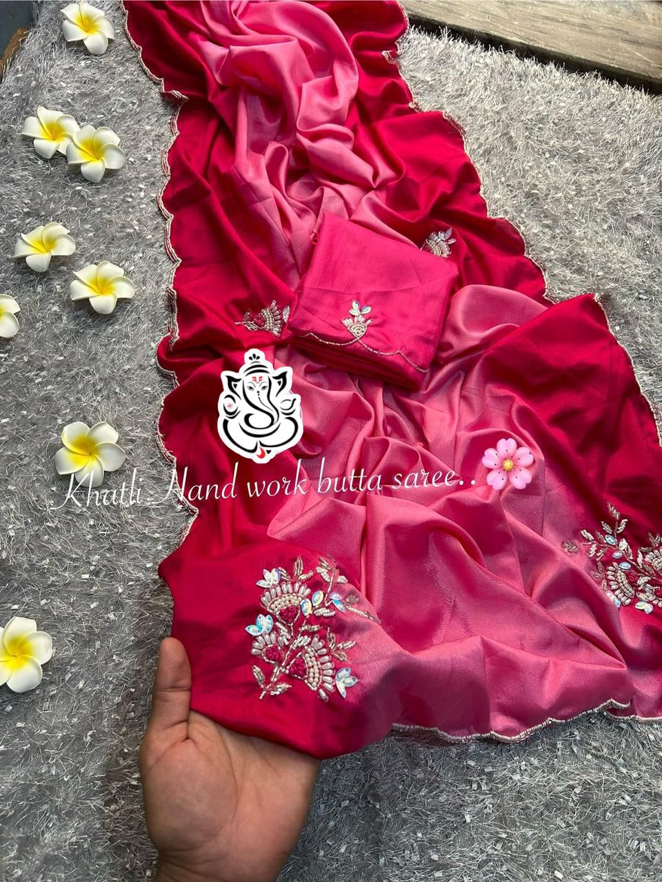 Beautiful Pending Colour Shade Wedding Wear Crape Silk Saree