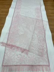 Bollywood Style Butterfly Net Embroidery Sequence Work Saree
