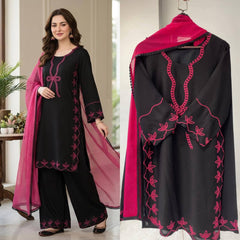 Beautiful Rayon Embroidery Work Pakistani Suit