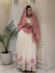 Party-wear Georgette With Embroidery Work Gown