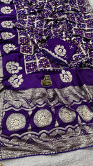 Beautiful Dola Viscose Weaving Heavy Saree With Rich Pallu