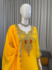 Party-wear Georgette Thread With Sequence Work Sharara Set