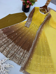 Festive Special Designer Sequence Embroidery Work Gown