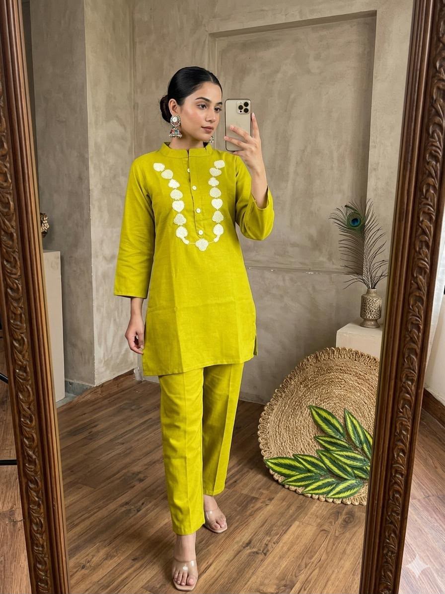 Elegance Summer Special Embroidery Work Co set