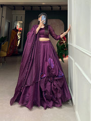 Prettiest Rajwadi Chanderi Silk Work Lehenga Choli