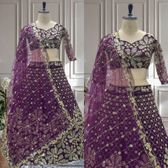 Party-wear Embroidery Sequence Work Lehenga Choli