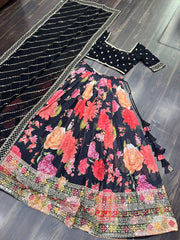 Beautiful Georgette Digital Printed Lehenga Choli