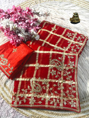 Beautiful Soft Viscose With Traditional Pittawork Saree