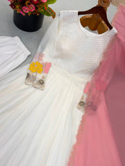 Party-wear Georgette With Embroidery Work Gown