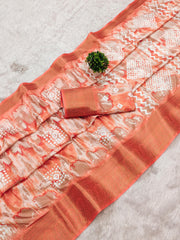 Beautiful Soft Dola Silk Digital Printed Saree