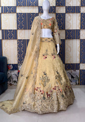 Beautiful Fendy Silk Sequence Embroidery Work Lehenga choli