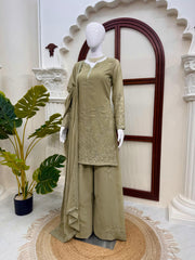 Beautiful Georgette Thread With Sequence Work Suit