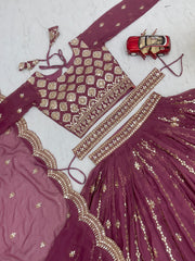 Beautiful Festival Georgette Sequence Work Lehenga Choli