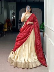 Festive Special Poly Kotha Printed Work Lehenga Choli