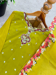 Beautiful Georgette Embroidery Sequence With Digital Printed Salwar Suit