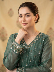 Beautiful Fendy Silk Beads With Sequence Embroidery Work Palazzo Set