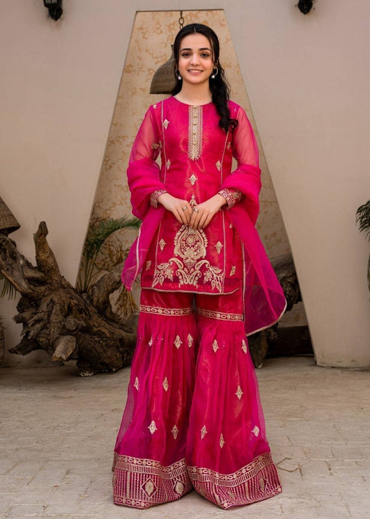 Designer diamond Georgette Embroidery Work Salwar Suit