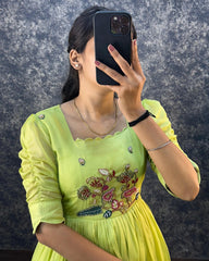 Festival Special Pure Soft Kota Doriya Gown