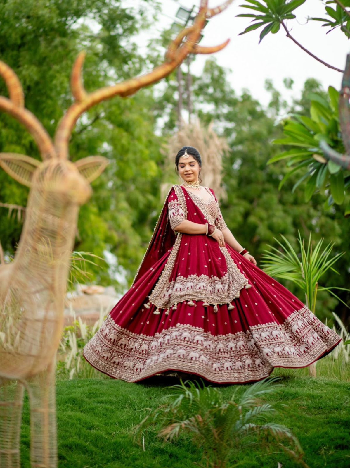 Beautiful Georgette Embroidery Thread & Sequence Work Lehenga Choli