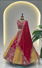 Sangeet Special Vichita Silk Sequins & Threads Embroidery Work Lehenga Choli