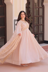 Festival Special Star Georgette With Bead & Sequence Multi Embroidery Work Gown