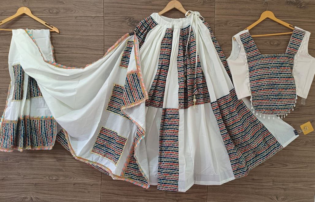 Beautiful Charm Of Cotton The Elegance Of Traditional Lehenga Choli