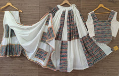 Beautiful Charm Of Cotton The Elegance Of Traditional Lehenga Choli