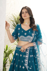 Charming Georgette Sequence & Embroidery Work Lehenga Choli