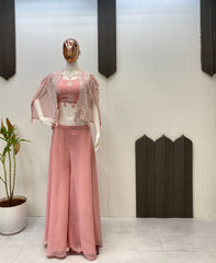 Trending Party-wear Georgette Three Piece Set