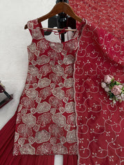Festive Special Simmer Silk Thread & Sequence Work Sharara
