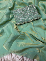 Bollywood Style  Designer Brits Cut Dena Work Saree
