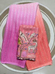 Beautiful Soft Marble Smooth Padding Saree