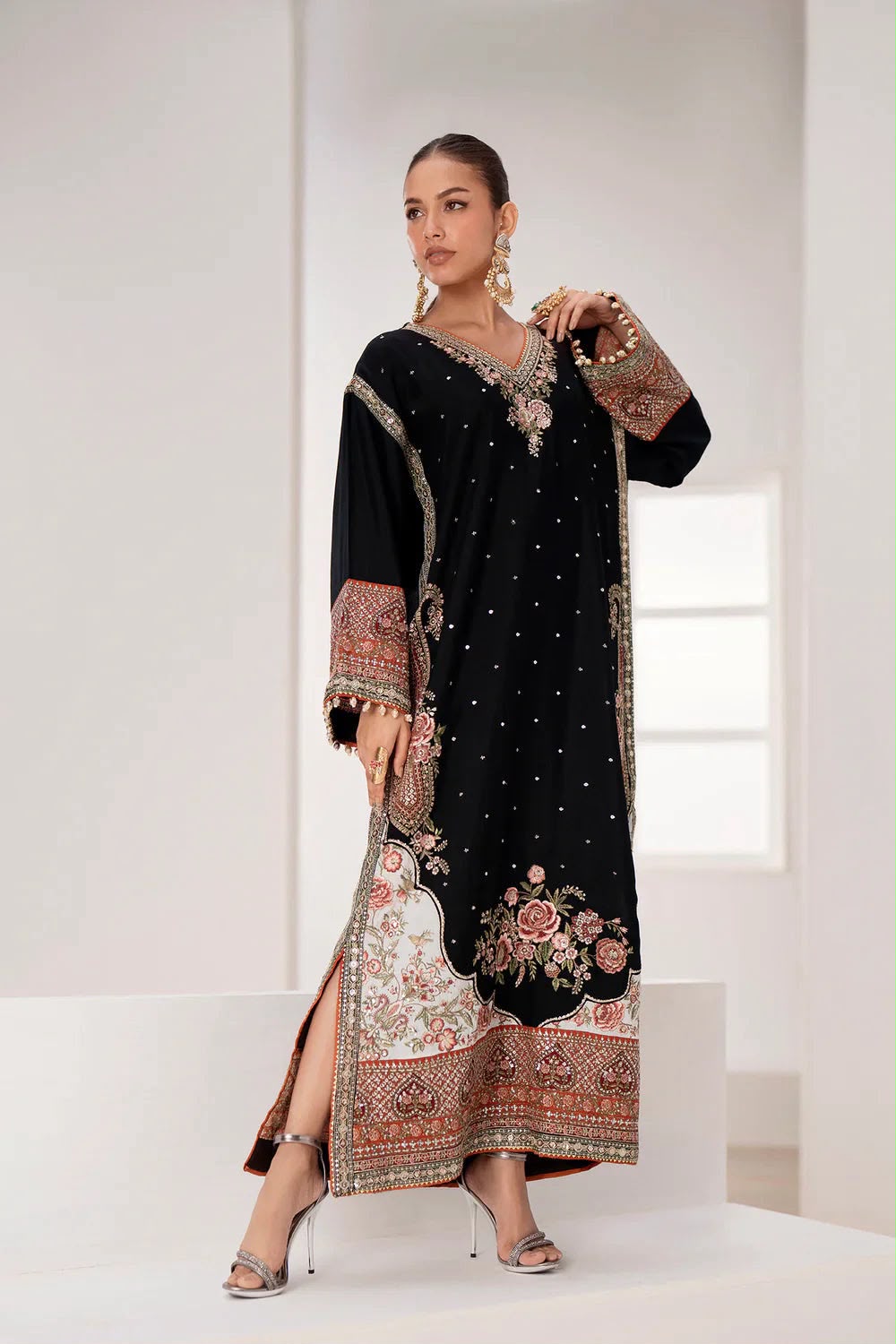 Beautiful Star Silk Sequence Embroidery With Patch Work Suit