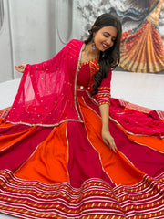 Navratri Special Pure Cotton Real Hand Work Lehenga With Stitched Blouse