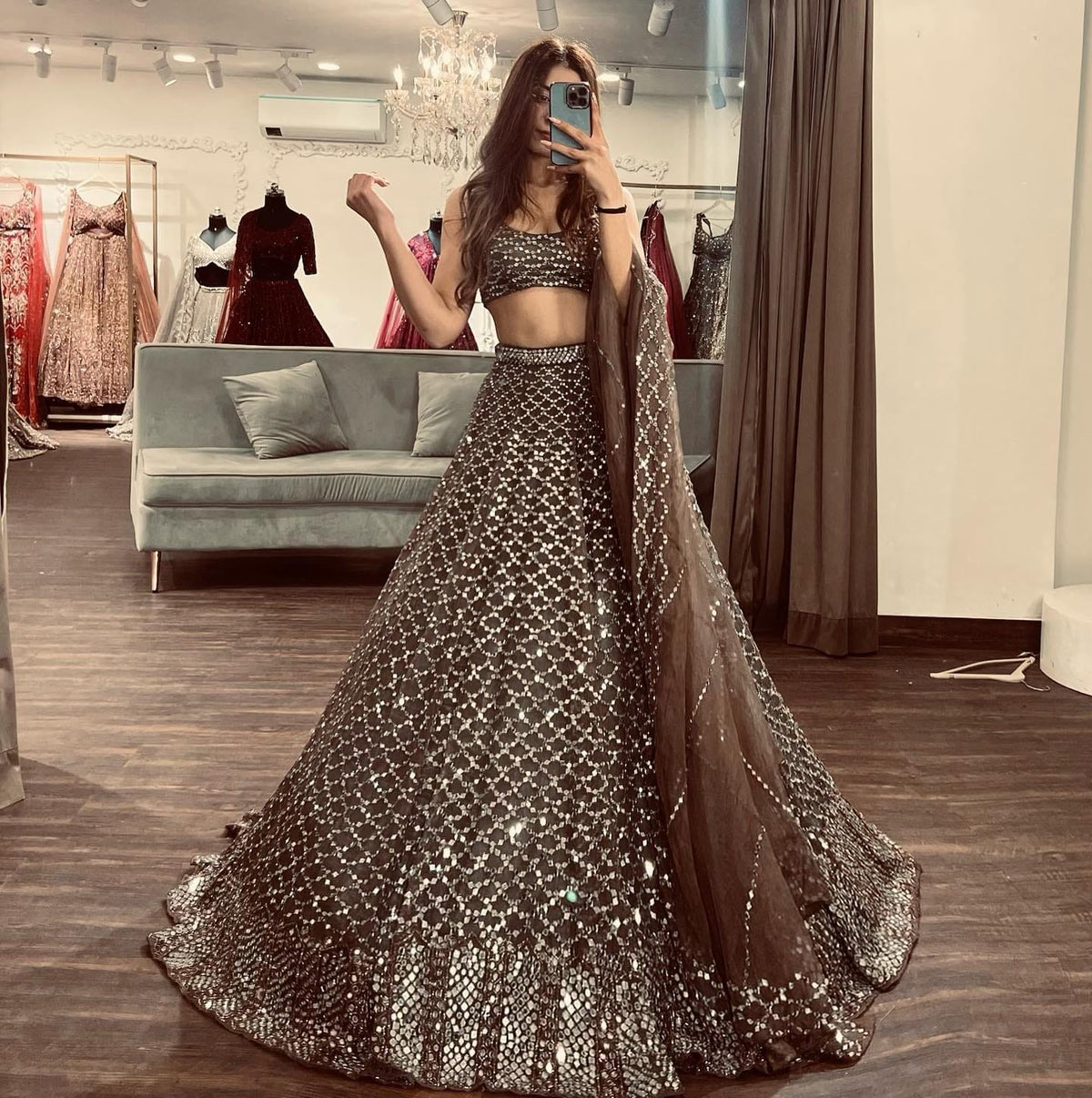 Attractive Sequence Work  Lehenga  Choli
