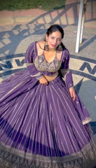 Party-wear Stylish Georgette Embroidery & Sequence Work Lehenga Choli