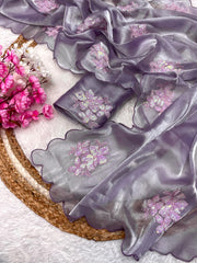 Jimmy Choo Barbery Beautiful Thread & Sequence Work Saree