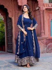 Trending Georgette Thread With Sequence Work Gown