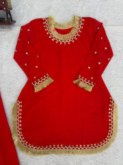 Elegant Ethnic Georgette Thread & Sequence Work Sharara Set