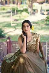 Beautiful Marble Fabric With Elegant Sequins & Thread Work Lehenga Choli